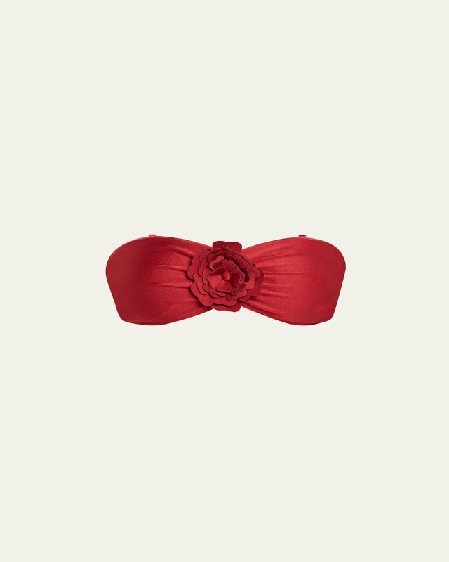 Cascadian Flower Bandeau Bikini Top